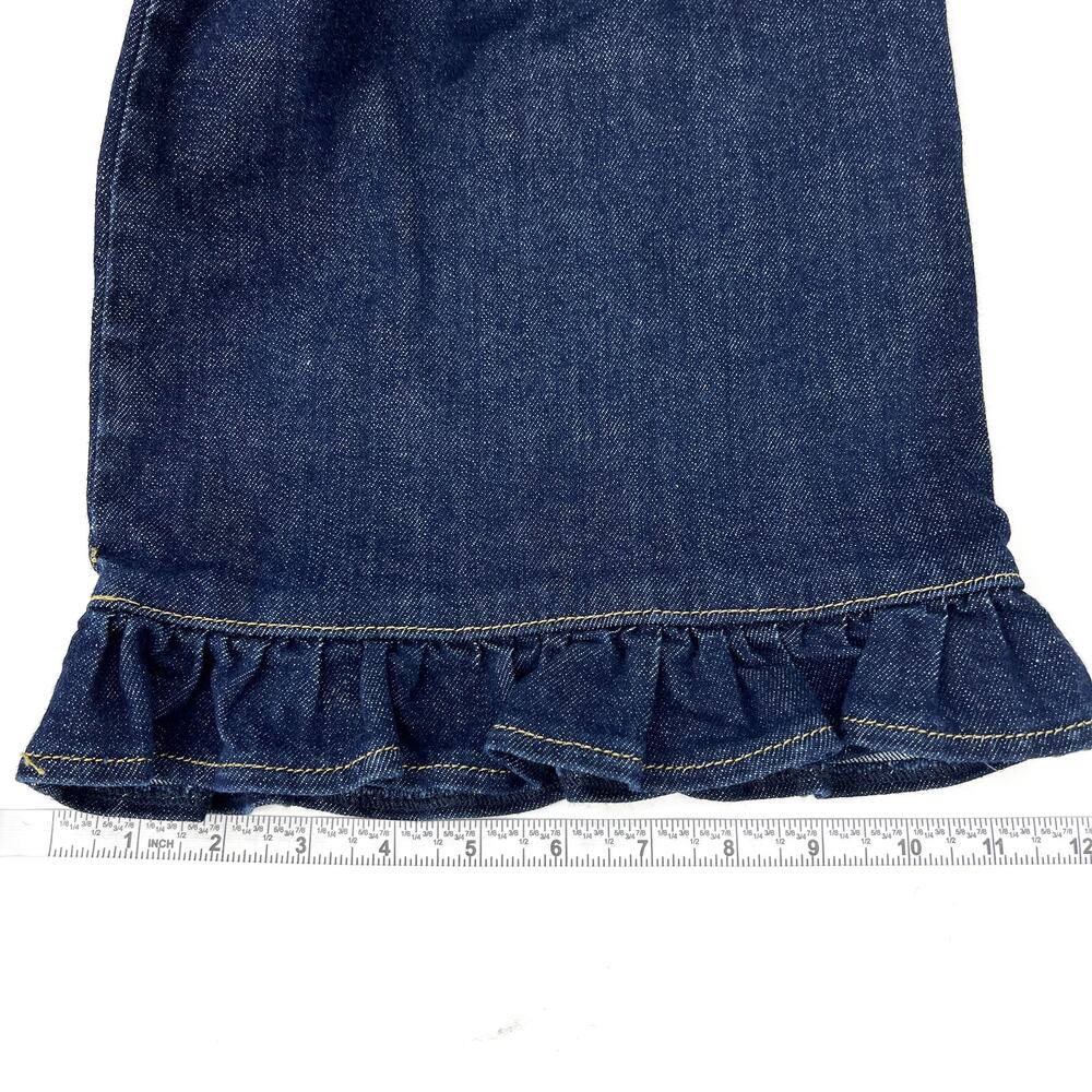 Maeve Anthropologie The Colette Ruffle Hem Wide Leg Stretch Jeans Sz 29 Preowned - Picture 7 of 11